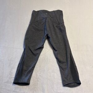 Lululemon Align High Waist Crop Leggings Charcoal Gray  Heathered Size 6